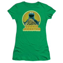 Sesame Street Cookie Iron On Juniors T-Shirt Juniors T-Shirt Sesame Street   