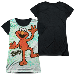 Sesame Street Elmo Scribble Juniors Black Back T-Shirt Juniors Black Back T-Shirt Sesame Street   
