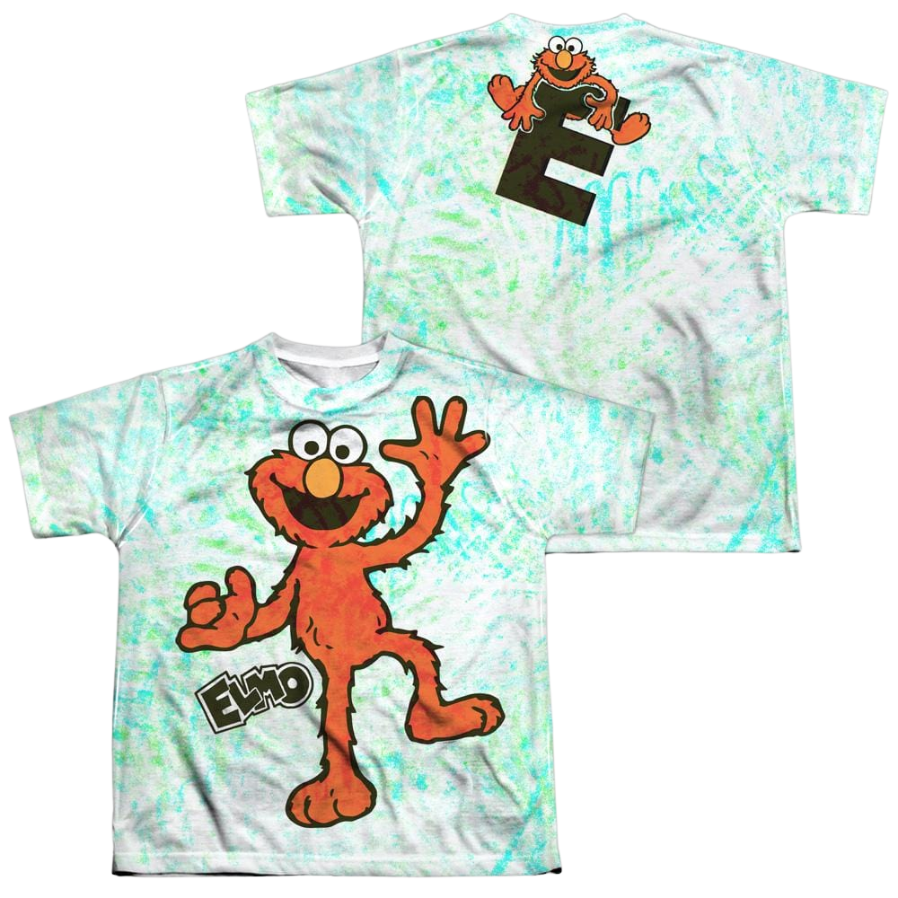 Sesame Street Elmo Scribble Youth All-Over Print T-Shirt (Ages 8-12) Youth All-Over Print T-Shirt (Ages 8-12) Sesame Street   