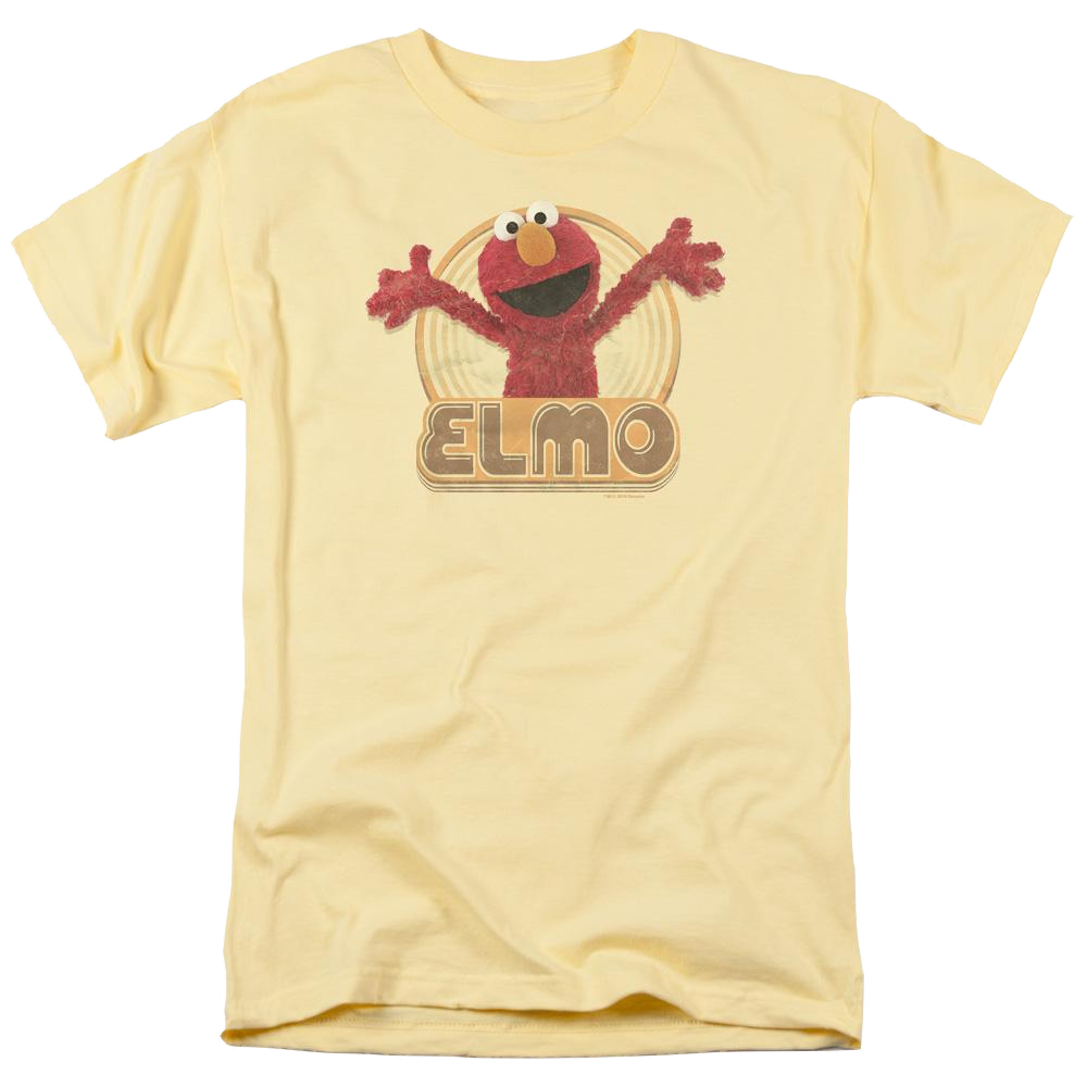 Sesame Street Elmo Iron On Men's Regular Fit T-Shirt Men's Regular Fit T-Shirt Sesame Street   