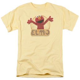 Sesame Street Elmo Iron On Men's Regular Fit T-Shirt Men's Regular Fit T-Shirt Sesame Street   
