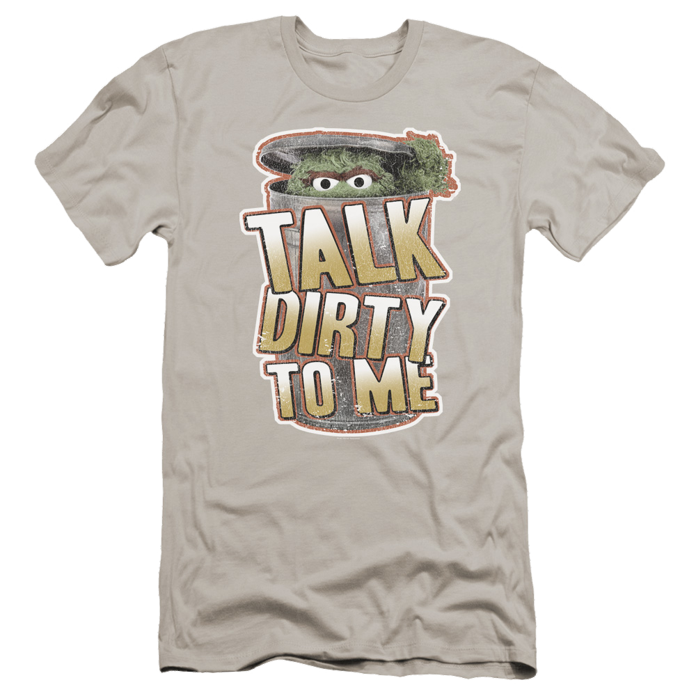 Sesame Street Talk Dirty To Me Men's Premium Slim Fit T-Shirt Men's Premium Slim Fit T-Shirt Sesame Street   