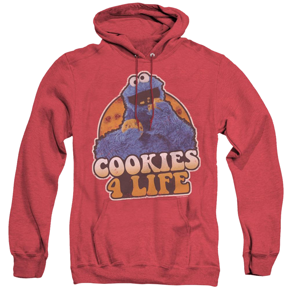 Sesame Street Cookies 4 Life - Heather Pullover Hoodie Heather Pullover Hoodie Sesame Street   
