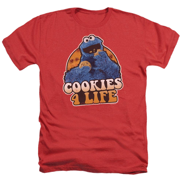 Sesame Street Cookies 4 Life Men's Heather T-Shirt Men's Heather T-Shirt Sesame Street   