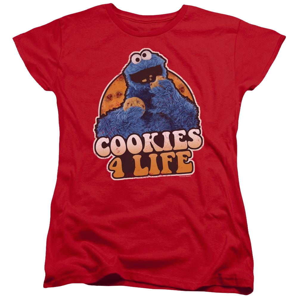 Sesame Street Cookies 4 Life Women's T-Shirt Women's T-Shirt Sesame Street   