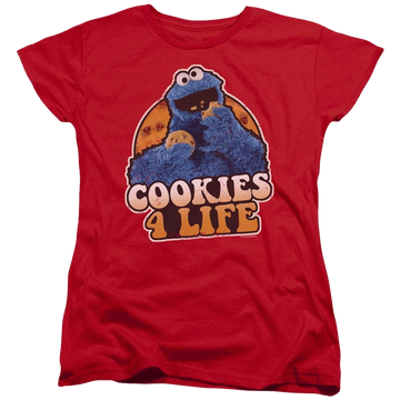 Sesame Street Cookies 4 Life Women's T-Shirt Women's T-Shirt Sesame Street   