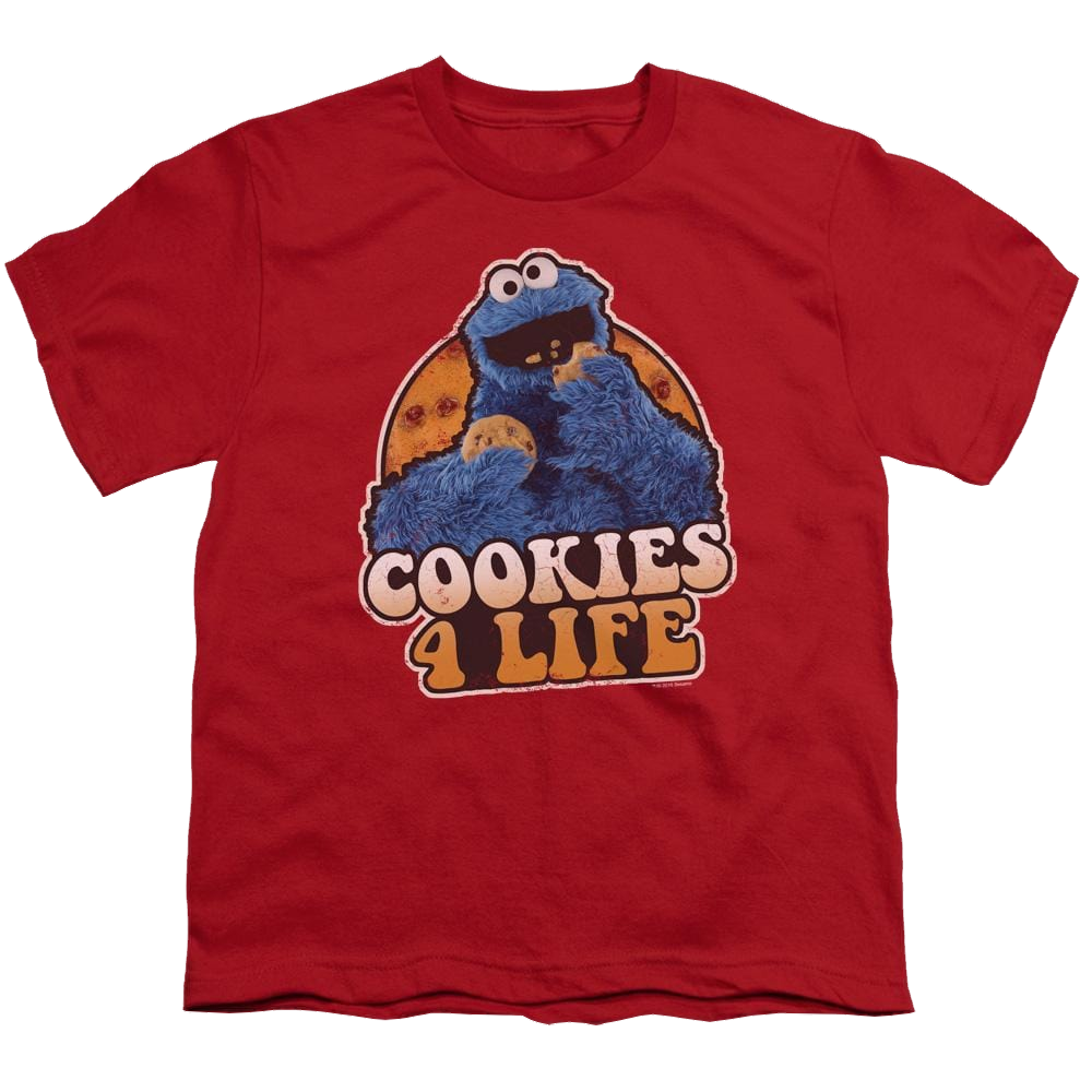 Sesame Street Cookies 4 Life Youth T-Shirt (Ages 8-12) Youth T-Shirt (Ages 8-12) Sesame Street   