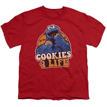 Sesame Street Cookies 4 Life Youth T-Shirt (Ages 8-12) Youth T-Shirt (Ages 8-12) Sesame Street   