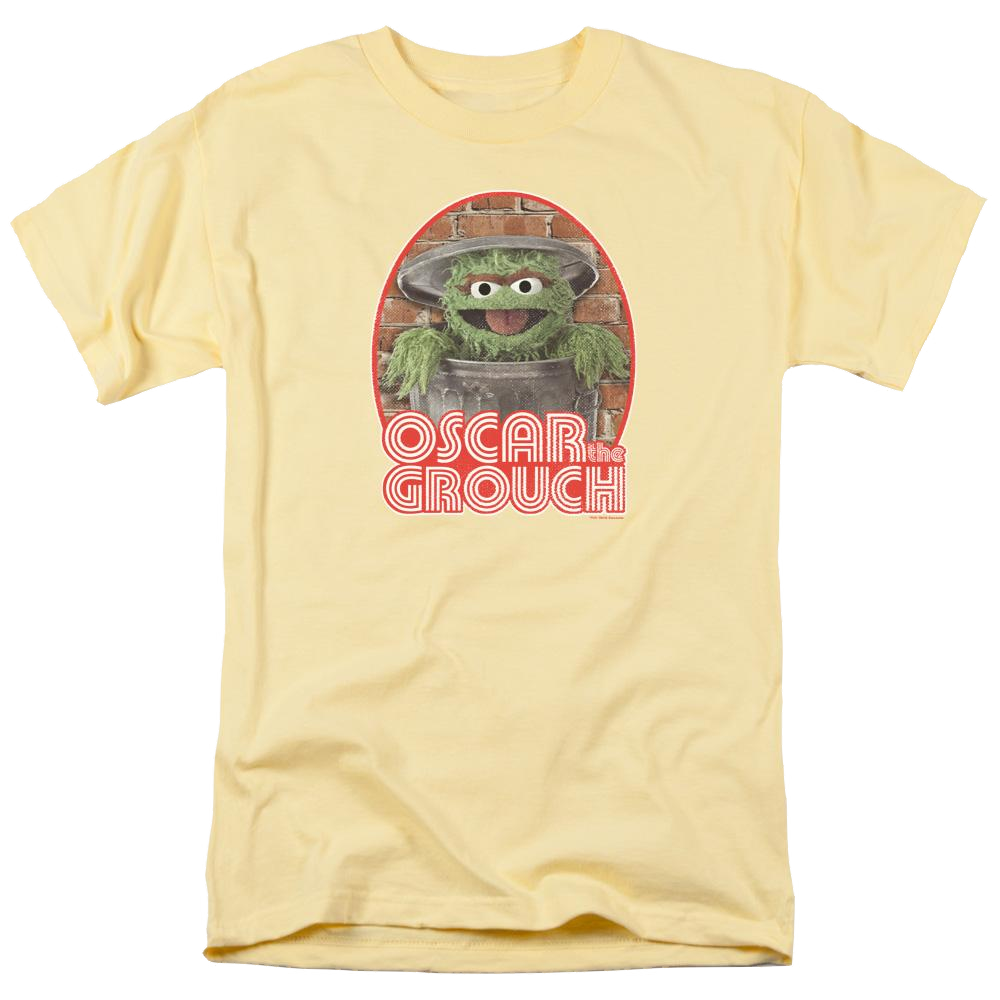Sesame Street Oscar Iron On Men's Regular Fit T-Shirt Men's Regular Fit T-Shirt Sesame Street   
