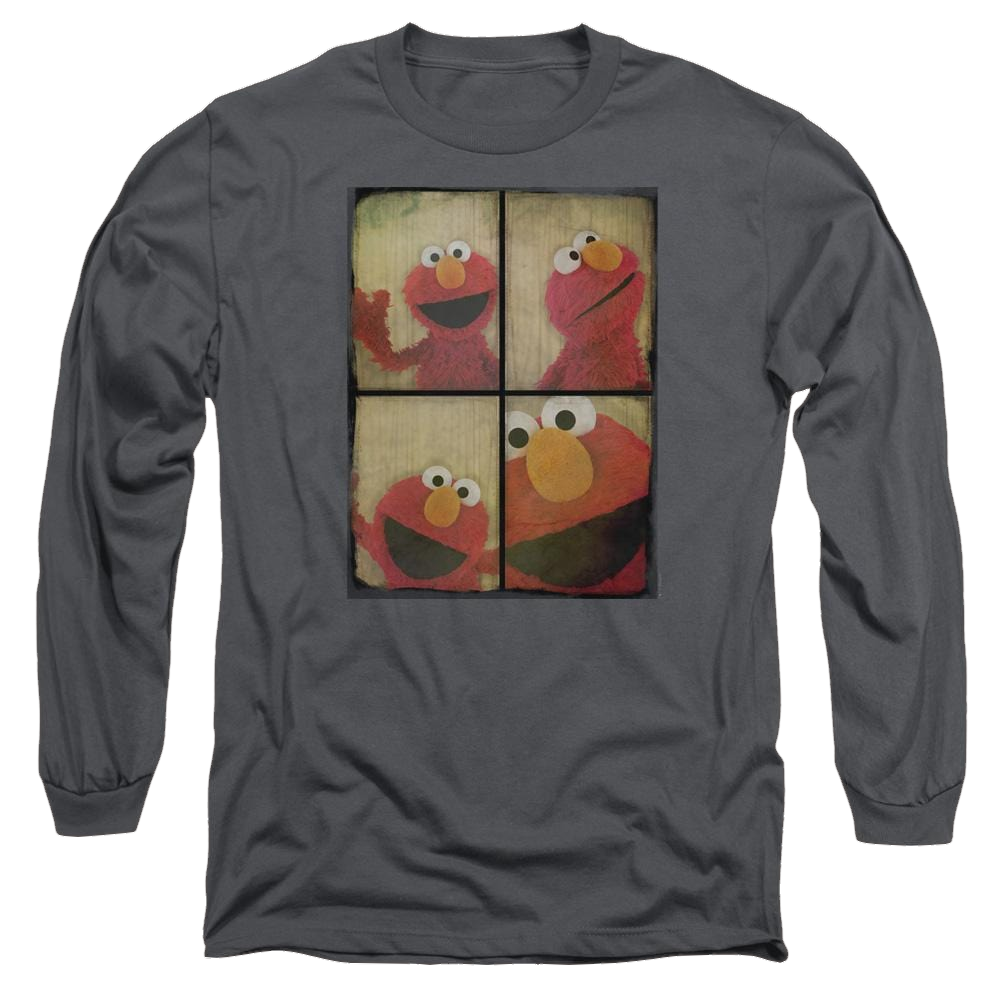 Sesame Street Photo Booth Elmo Men's Long Sleeve T-Shirt Men's Long Sleeve T-Shirt Sesame Street   