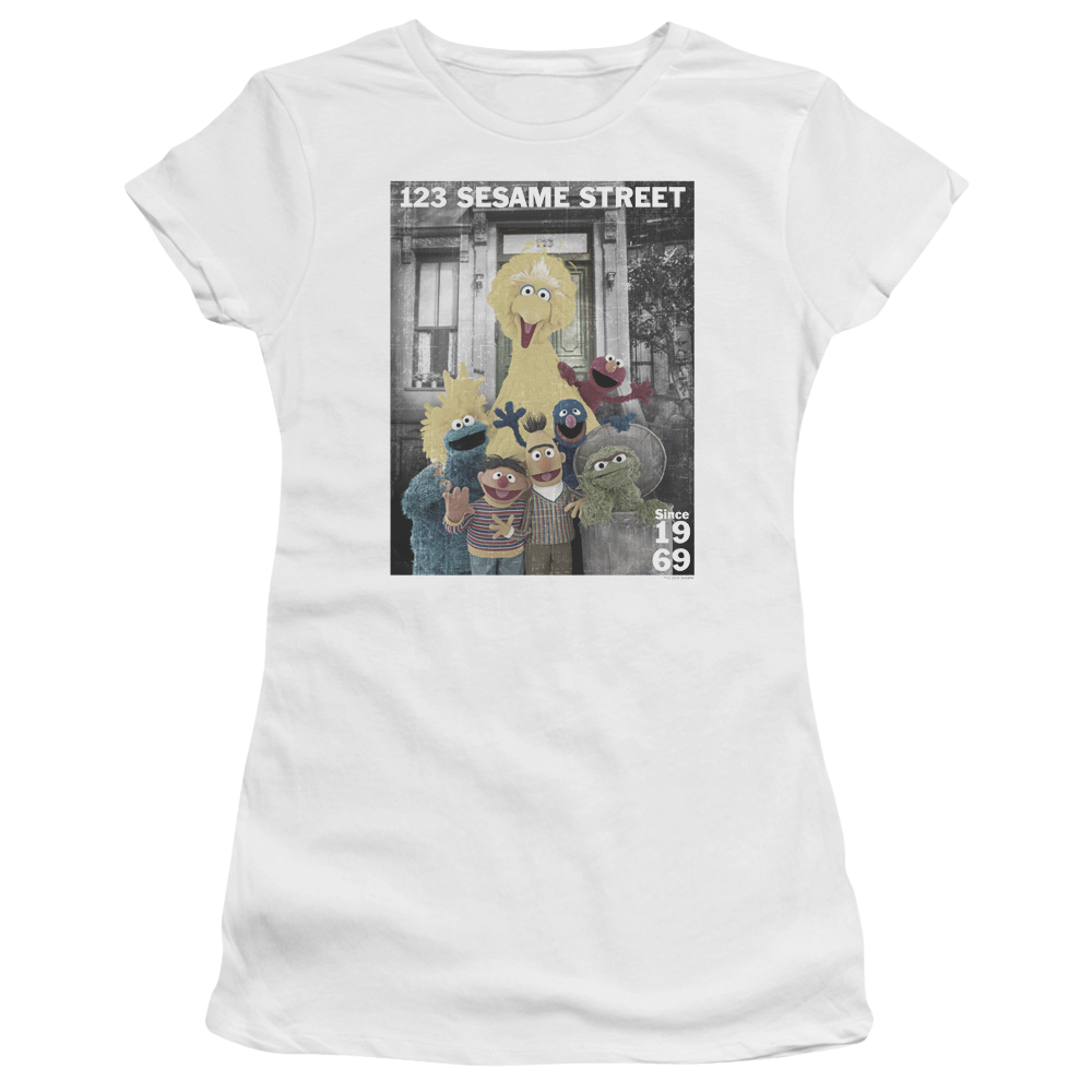 Sesame Street Best Address Juniors T-Shirt Juniors T-Shirt Sesame Street   