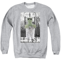 Sesame Street Talkin Trash Men's Crewneck Sweatshirt Men's Crewneck Sweatshirt Sesame Street   