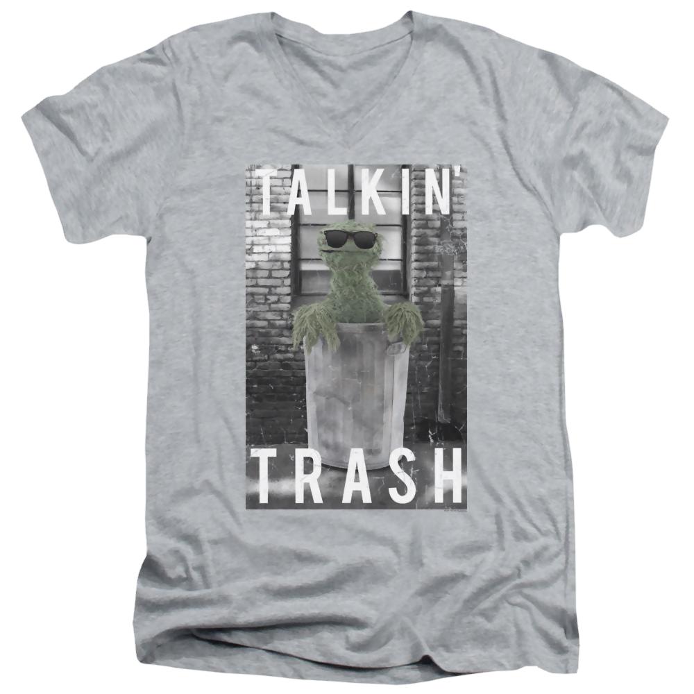 Sesame Street Talkin Trash Men's V-Neck T-Shirt Men's V-Neck T-Shirt Sesame Street   