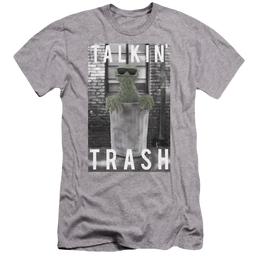 Sesame Street Talkin Trash Men's Premium Slim Fit T-Shirt Men's Premium Slim Fit T-Shirt Sesame Street   