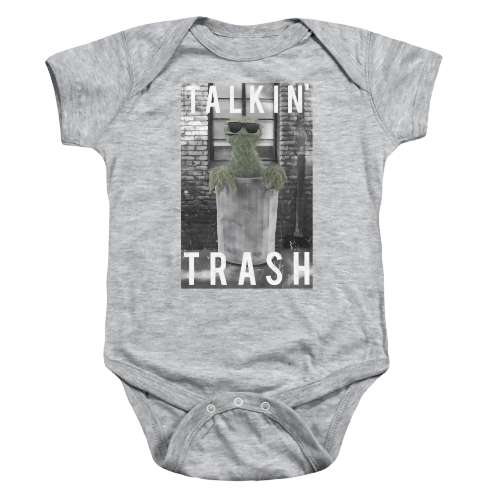 Sesame Street Talkin Trash Baby Bodysuit Baby Bodysuit Sesame Street   