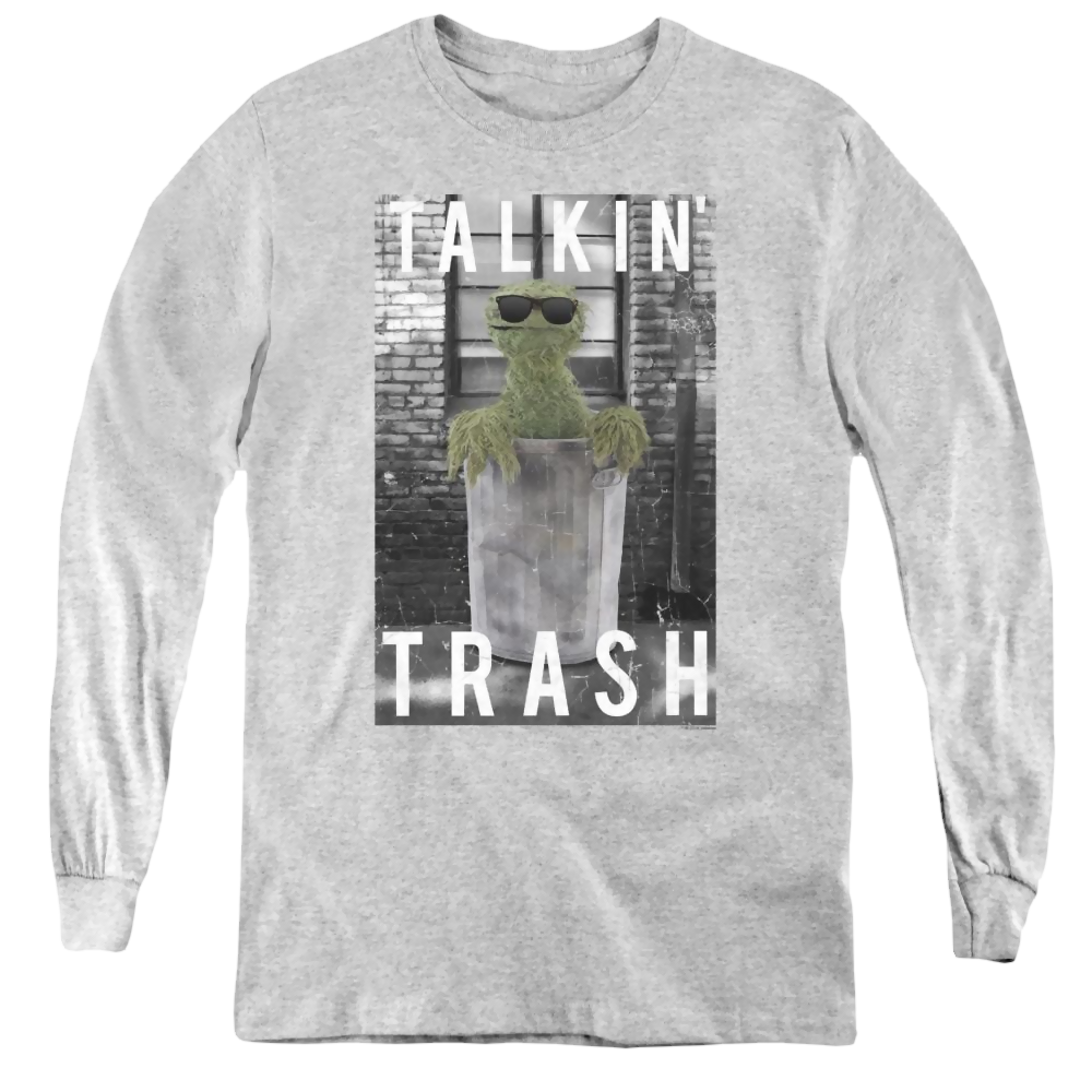Sesame Street Talkin Trash - Youth Long Sleeve T-Shirt Youth Long Sleeve T-Shirt Sesame Street   