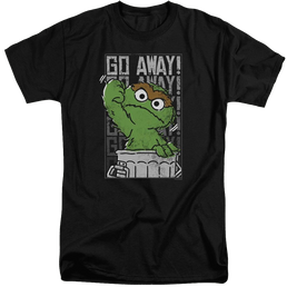 Sesame Street Go Away Men's Tall Fit T-Shirt Men's Tall Fit T-Shirt Sesame Street   