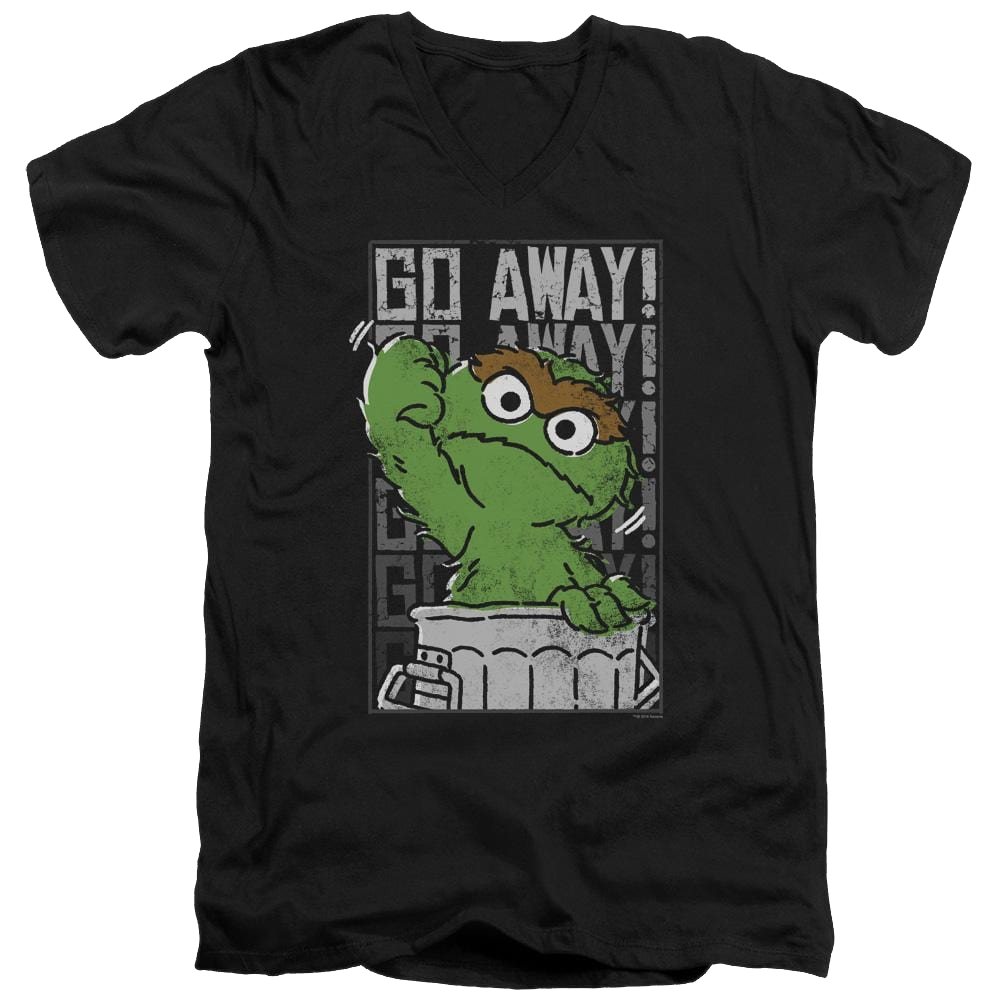 Sesame Street Go Away Men's V-Neck T-Shirt Men's V-Neck T-Shirt Sesame Street   