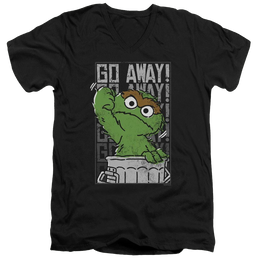 Sesame Street Go Away Men's V-Neck T-Shirt Men's V-Neck T-Shirt Sesame Street   