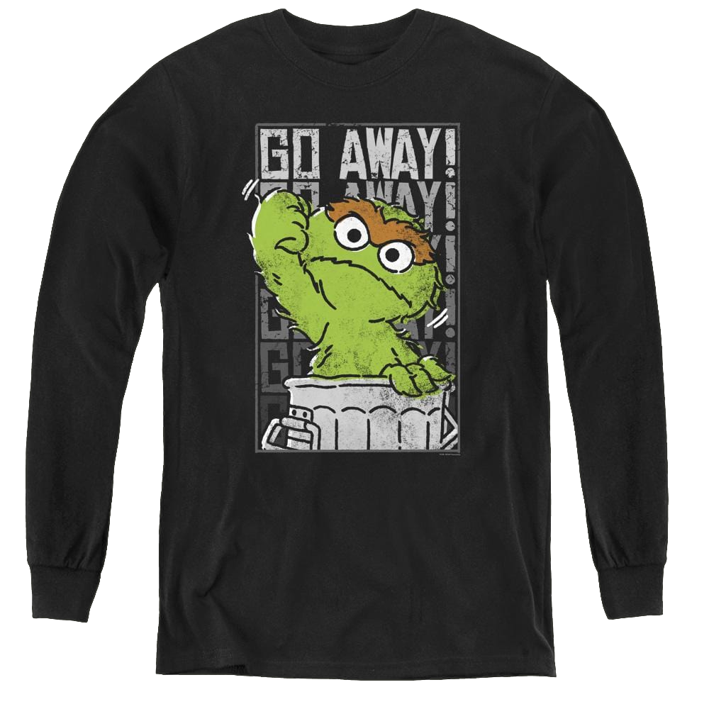 Sesame Street Go Away - Youth Long Sleeve T-Shirt Youth Long Sleeve T-Shirt Sesame Street   