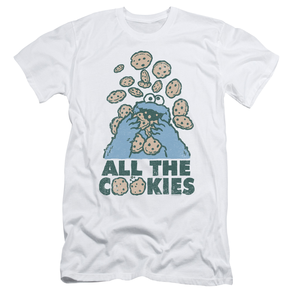 Sesame Street All The Cookies Men's Slim Fit T-Shirt Men's Slim Fit T-Shirt Sesame Street   