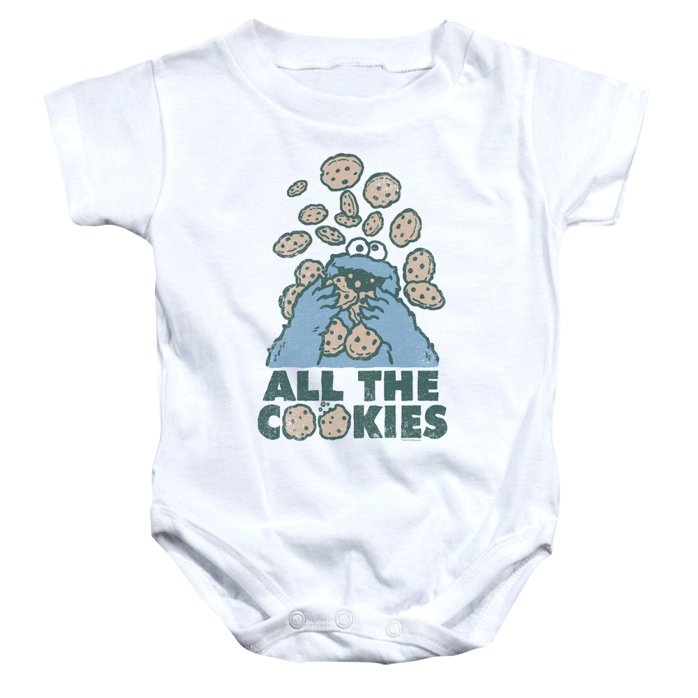 Sesame Street All The Cookies Baby Bodysuit Baby Bodysuit Sesame Street   