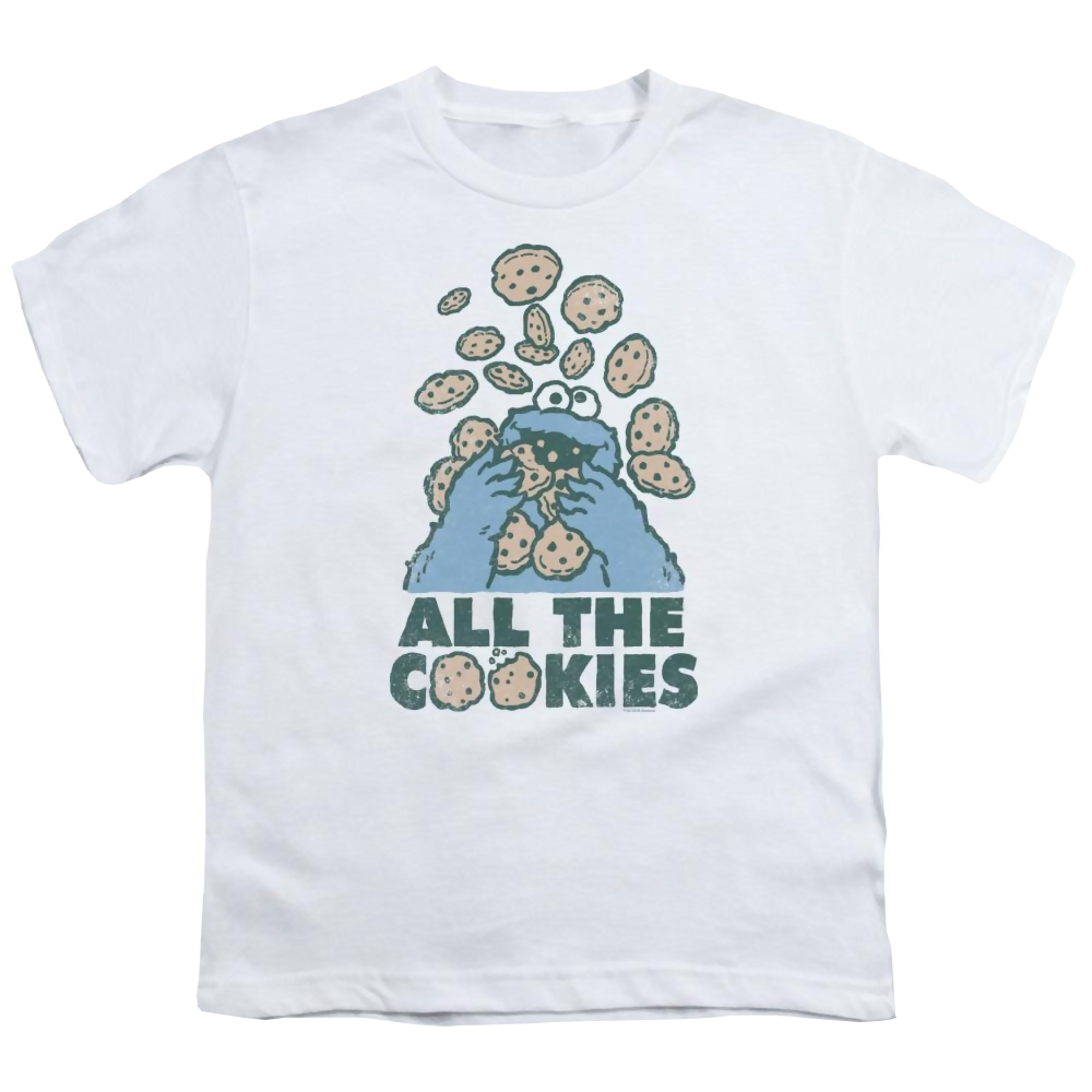 Sesame Street All The Cookies Youth T-Shirt (Ages 8-12) Youth T-Shirt (Ages 8-12) Sesame Street   