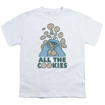 Sesame Street All The Cookies Youth T-Shirt (Ages 8-12) Youth T-Shirt (Ages 8-12) Sesame Street   
