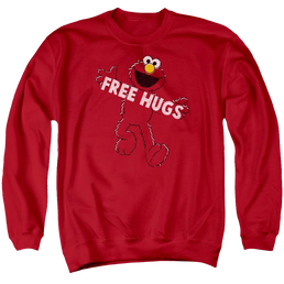 Sesame Street Free Hugs Men's Crewneck Sweatshirt Men's Crewneck Sweatshirt Sesame Street   