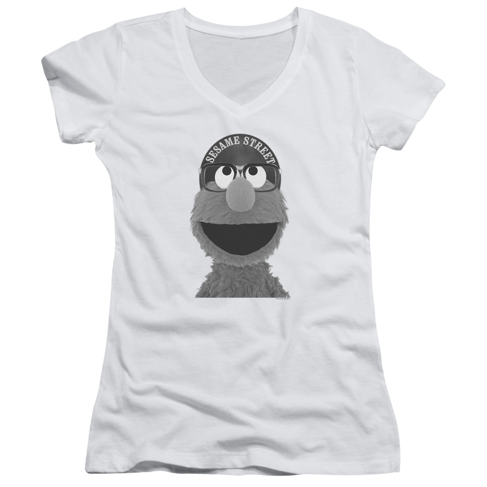 Sesame Street Elmo Lee Juniors V-Neck T-Shirt Juniors V-Neck T-Shirt Sesame Street   