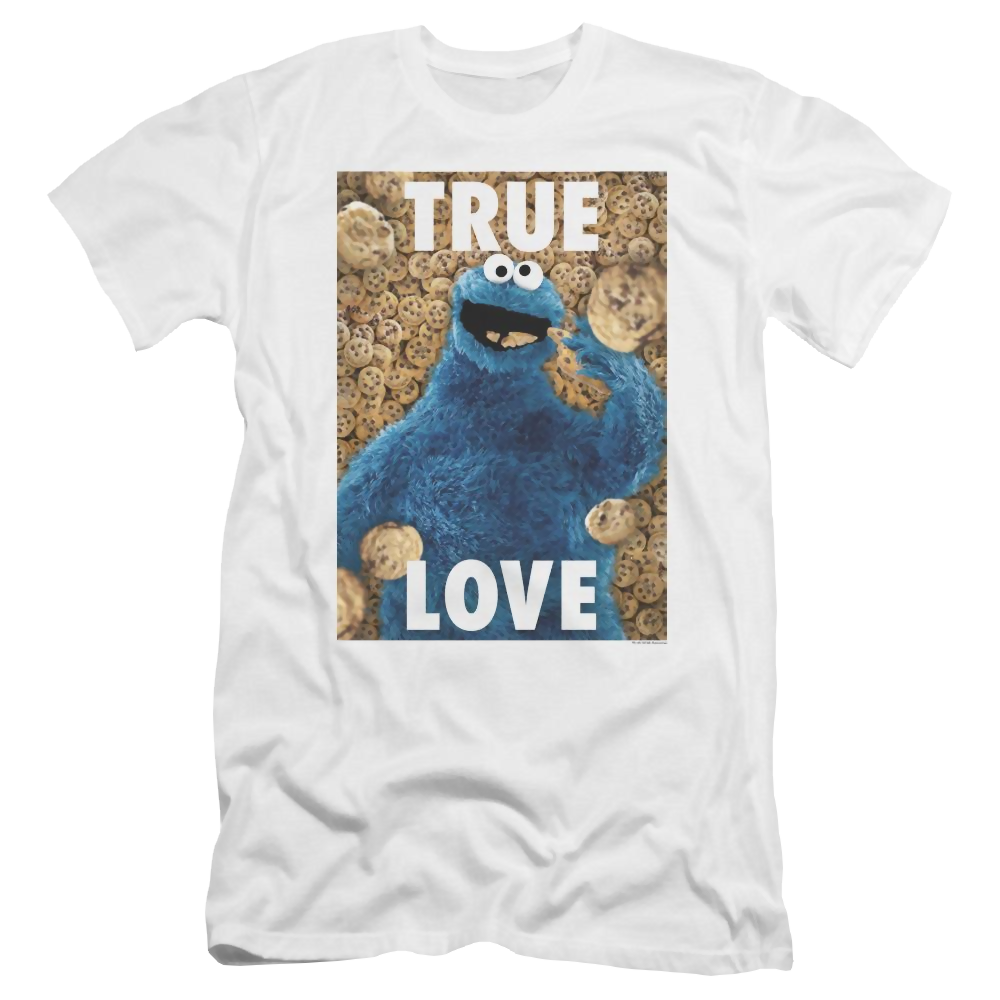 Sesame Street Beautiful Cookies Men's Premium Slim Fit T-Shirt Men's Premium Slim Fit T-Shirt Sesame Street   