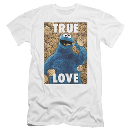 Sesame Street Beautiful Cookies Men's Premium Slim Fit T-Shirt Men's Premium Slim Fit T-Shirt Sesame Street   