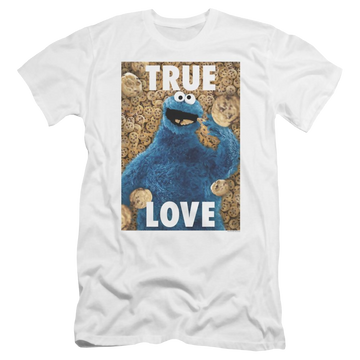 Sesame Street Beautiful Cookies Men's Premium Slim Fit T-Shirt Men's Premium Slim Fit T-Shirt Sesame Street   