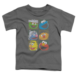 Sesame Street Group Squares - Toddler T-Shirt Toddler T-Shirt Sesame Street   