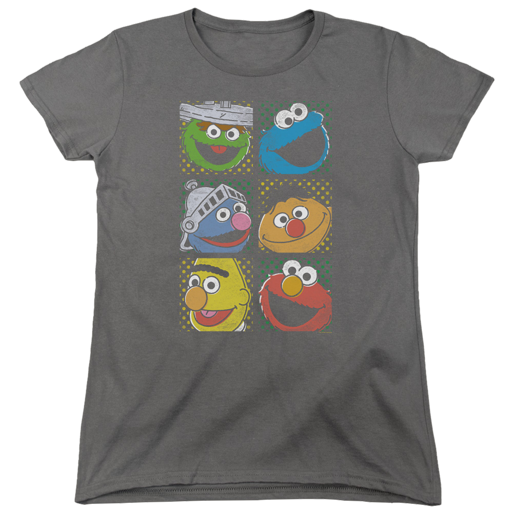 Sesame Street Group Squares - Women's T-Shirt Women's T-Shirt Sesame Street   