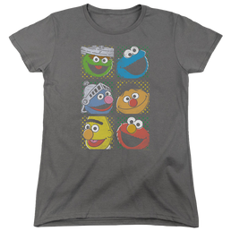 Sesame Street Group Squares - Women's T-Shirt Women's T-Shirt Sesame Street   