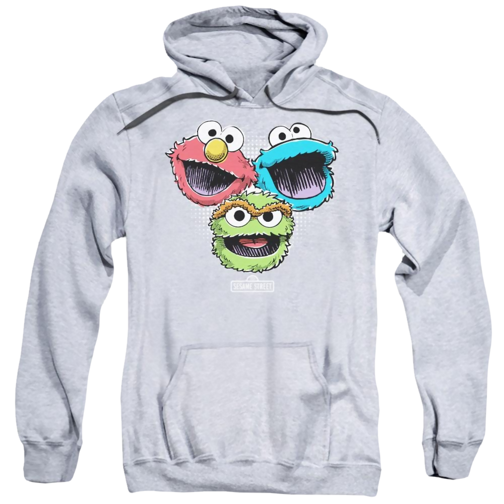 Sesame Street Halftone Heads Pullover Hoodie Pullover Hoodie Sesame Street   