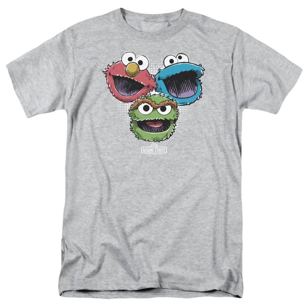 Sesame Street Halftone Heads Men's Regular Fit T-Shirt Men's Regular Fit T-Shirt Sesame Street   