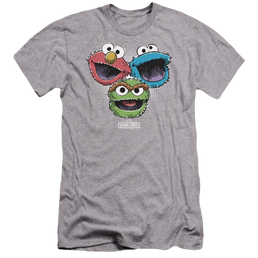 Sesame Street Halftone Heads Men's Premium Slim Fit T-Shirt Men's Premium Slim Fit T-Shirt Sesame Street   