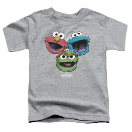 Sesame Street Halftone Heads Toddler T-Shirt Toddler T-Shirt Sesame Street   