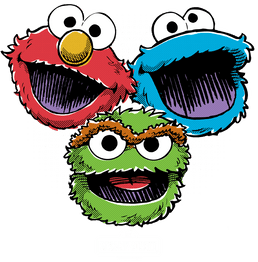 Sesame Street Halftone Heads Women's T-Shirt Women's T-Shirt Sesame Street   