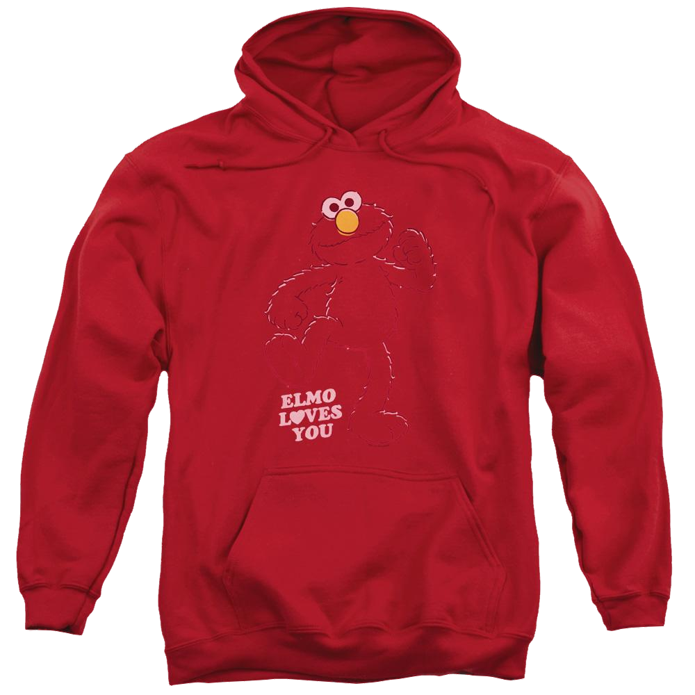 Sesame Street Elmo Loves You Pullover Hoodie Pullover Hoodie Sesame Street   