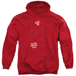 Sesame Street Elmo Loves You Pullover Hoodie Pullover Hoodie Sesame Street   