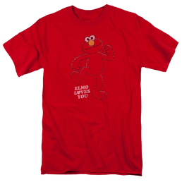 Sesame Street Elmo Loves You Men's Regular Fit T-Shirt Men's Regular Fit T-Shirt Sesame Street   