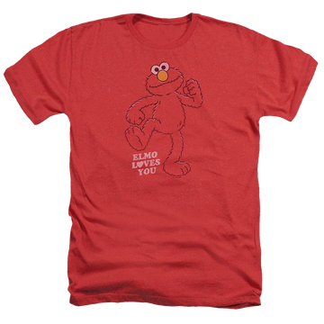 Sesame Street Elmo Loves You Men's Heather T-Shirt Men's Heather T-Shirt Sesame Street   