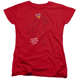Sesame Street Elmo Loves You Women's T-Shirt Women's T-Shirt Sesame Street   