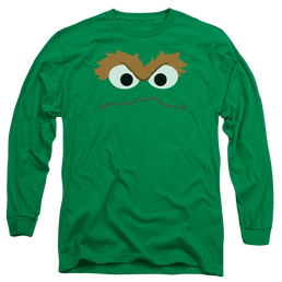 Sesame Street Oscar Face Men's Long Sleeve T-Shirt Men's Long Sleeve T-Shirt Sesame Street   