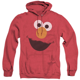 Sesame Street Elmo Face - Heather Pullover Hoodie Heather Pullover Hoodie Sesame Street   