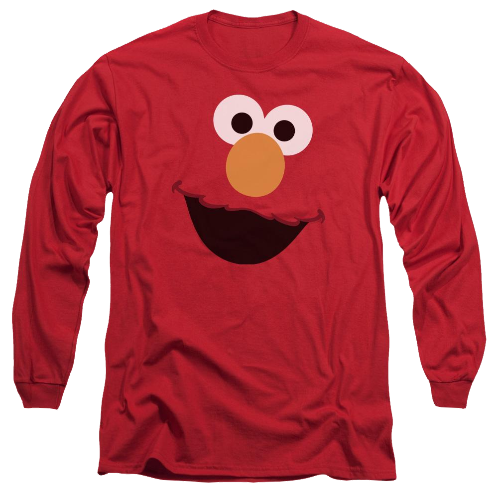 Sesame Street Elmo Face Men's Long Sleeve T-Shirt Men's Long Sleeve T-Shirt Sesame Street   