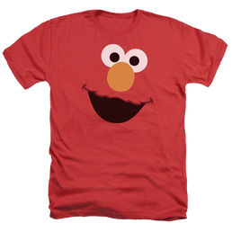 Sesame Street Elmo Face Men's Heather T-Shirt Men's Heather T-Shirt Sesame Street   